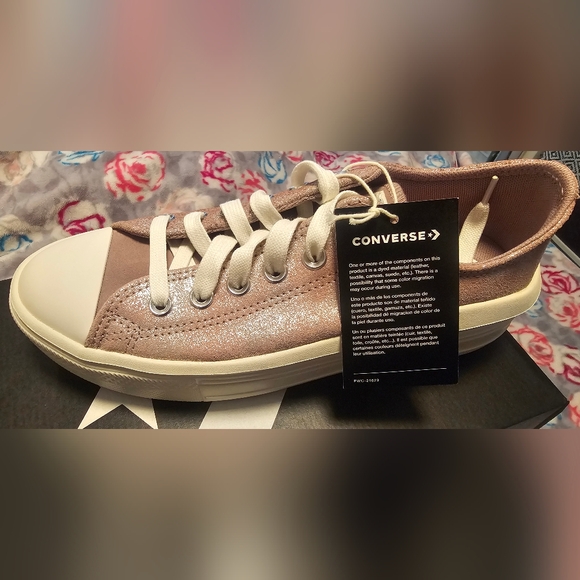 BNIB! Converse Chuck Taylor All Star Move Metallic Suede - 8.5 - Picture 11 of 11